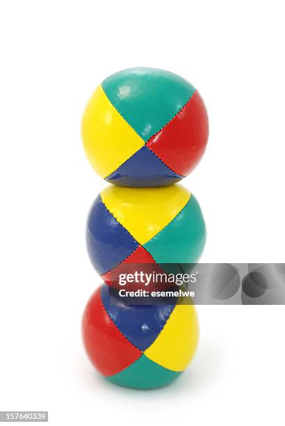 juggling balls - ball isolated stock pictures, royalty-free photos & images