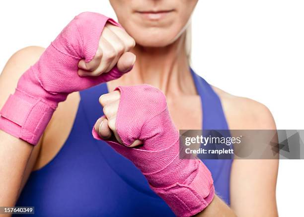 luchan contra el cáncer de mama - boxing media workouts fotografías e imágenes de stock