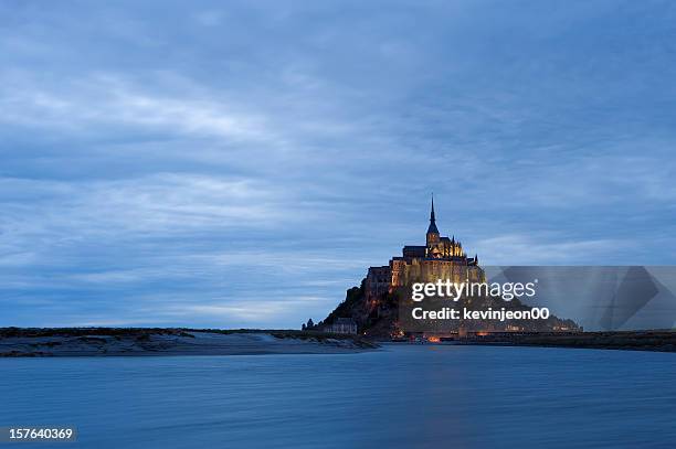 mont st-michel - saint malo stock pictures, royalty-free photos & images