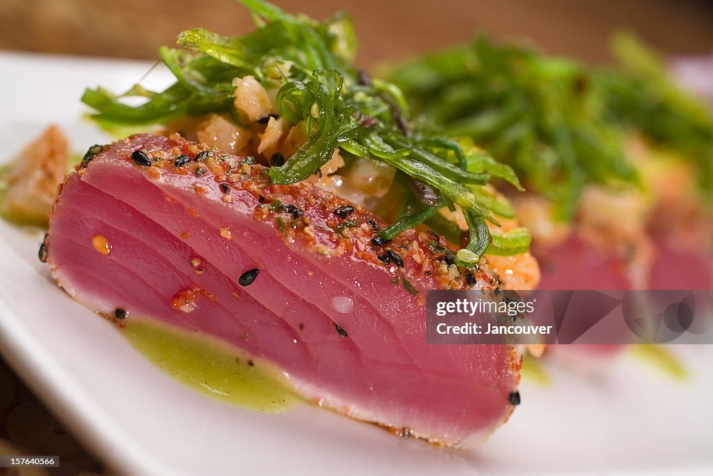 Seared and Seasoned Ahi Tuna Salad