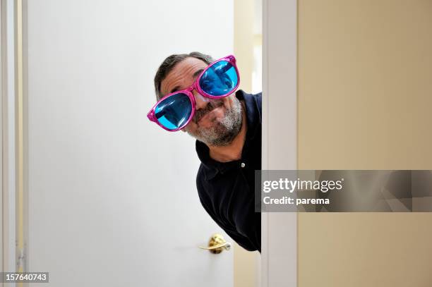 my crazy neighbor - big beard stock pictures, royalty-free photos & images