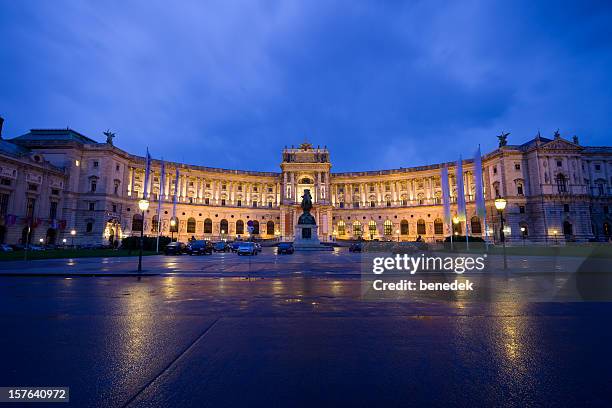 palácio de hofburg de viena áustria - centro de viena imagens e fotografias de stock