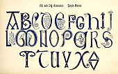 8th-9th century Anglo-Saxon lettering