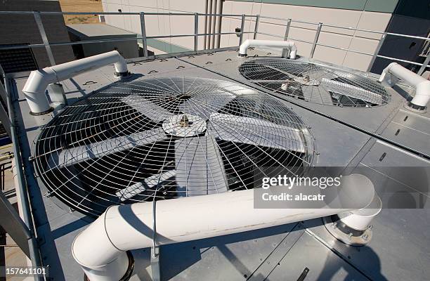 chiller unit fans - chillar stock pictures, royalty-free photos & images