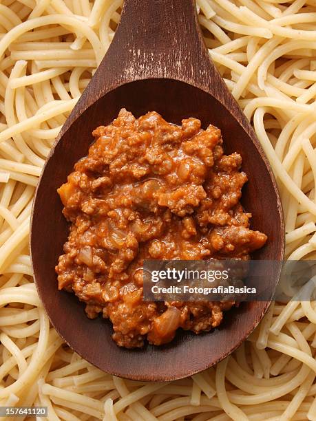 bolognese sauce - bolognese sauce stock pictures, royalty-free photos & images