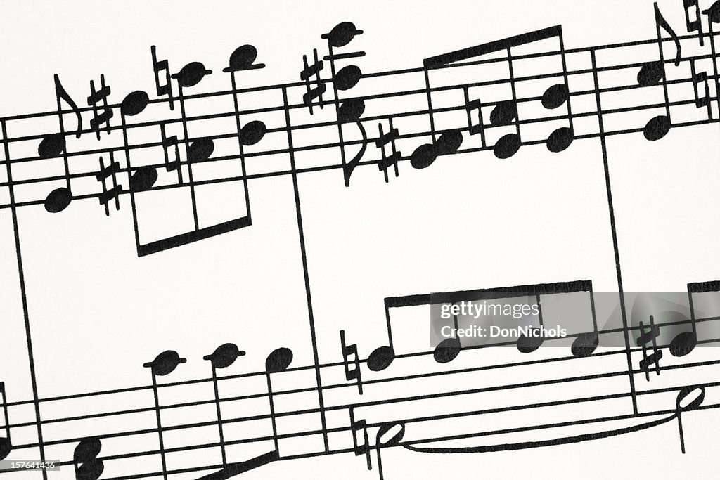 Musical Notes Close-up