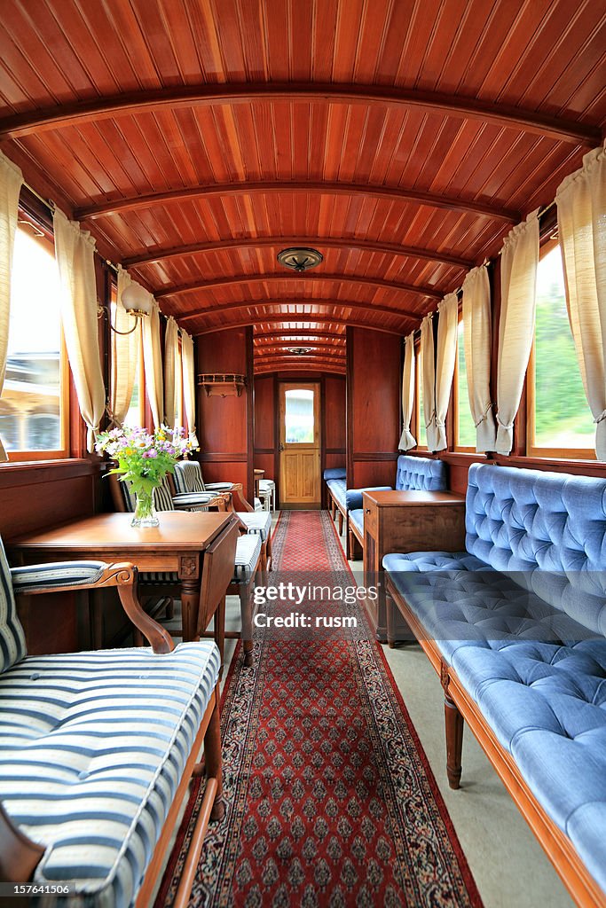 Old train interior