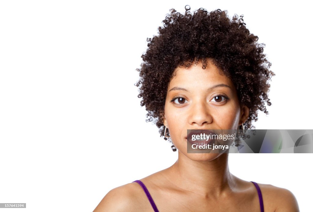 Pretty African-American young woman