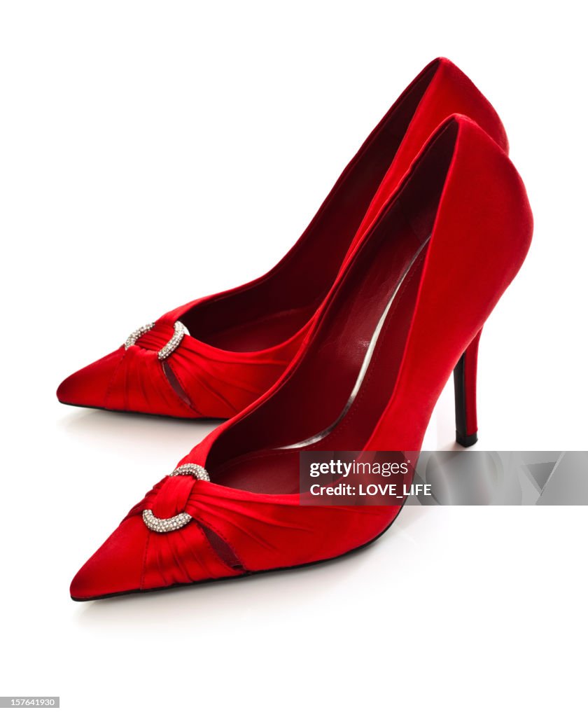 Zapatos de tacón rojos