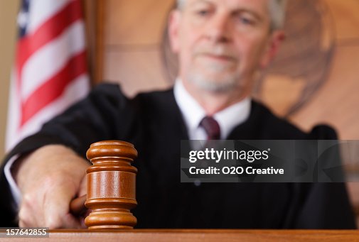 Judge Example Judge In A Courtroom High-Res Stock Photo - Getty Images