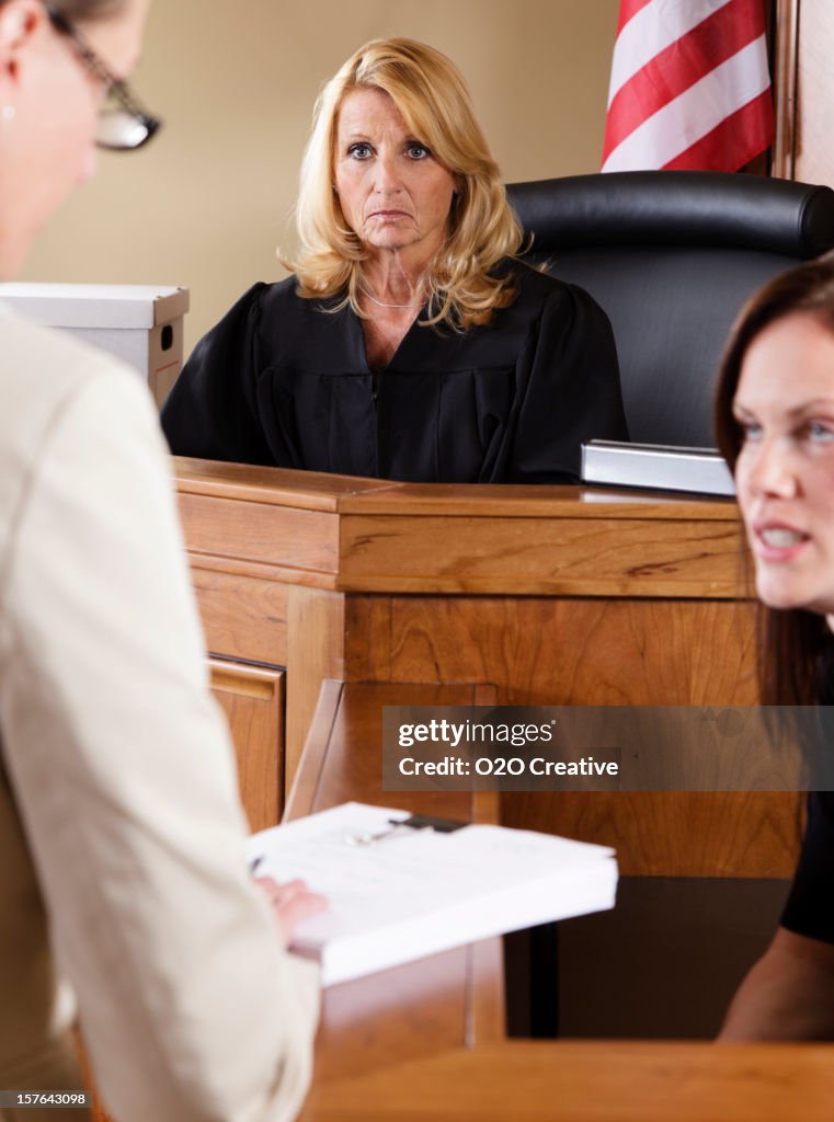 Judge Example Judge In A Courtroom High-Res Stock Photo - Getty Images
