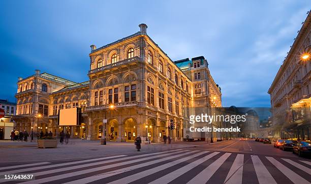 vienna opera house - vienna stock pictures, royalty-free photos & images