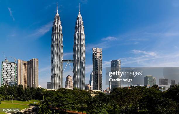 ペトロナスツインタワーマレーシア - 塔 ストックフォトと画像