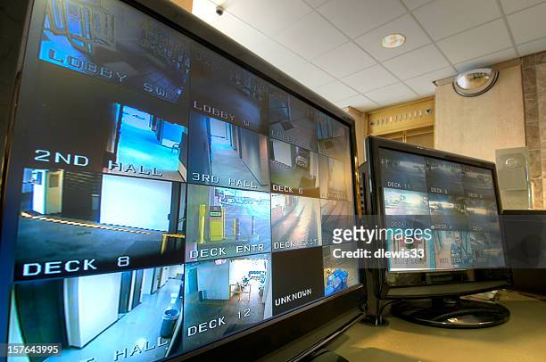 security monitoring station - security camera stock pictures, royalty-free photos & images