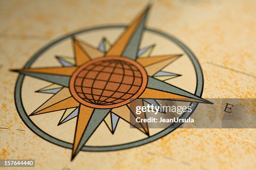 Directional Compass Rose High-Res Stock Photo - Getty Images