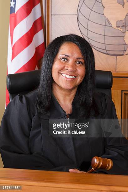 judge in a courtroom - woman judge stock pictures, royalty-free photos & images