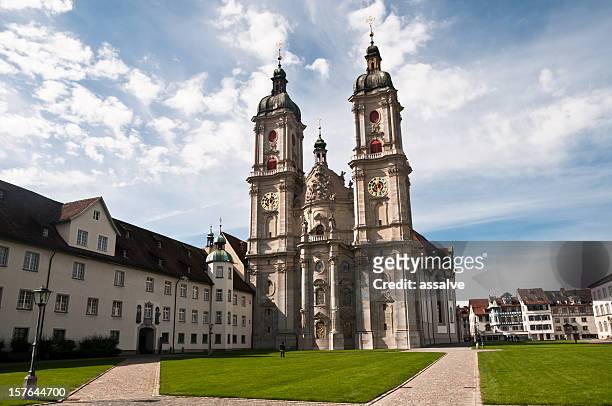 abbey of saint gall in switzerland - st gallen stockfoto's en -beelden