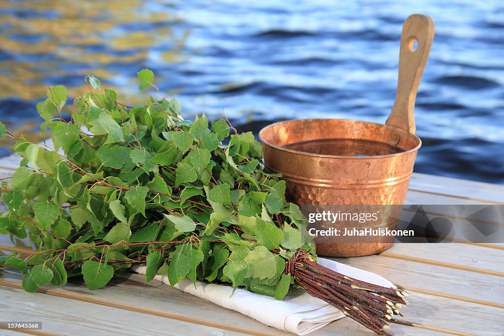 Sauna finlandese attrezzature