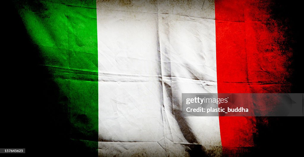 Grunge Italienische Flagge