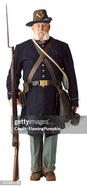 a picture of an american civil war union soldier - battle of vicksburg stock pictures, royalty-free photos & images