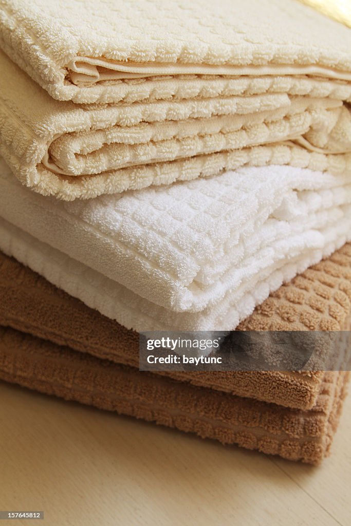 Stack Pack Towels Stack Of Towels High-Res Stock Photo - Getty Images