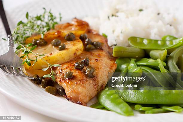 chicken piccata - kapris bildbanksfoton och bilder