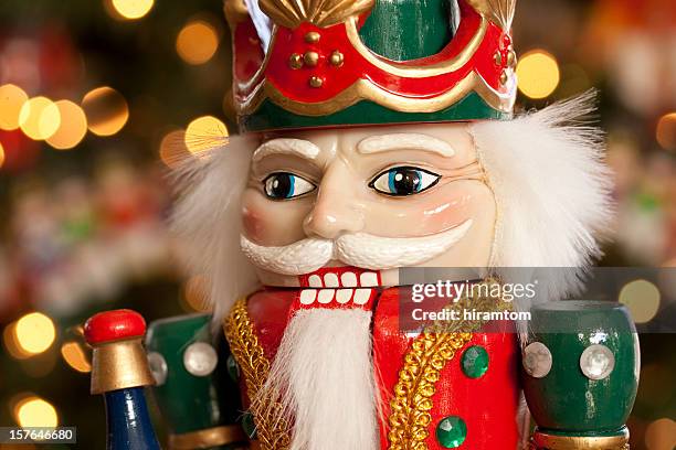 decorative christmas nutcracker - nutcracker stock pictures, royalty-free photos & images