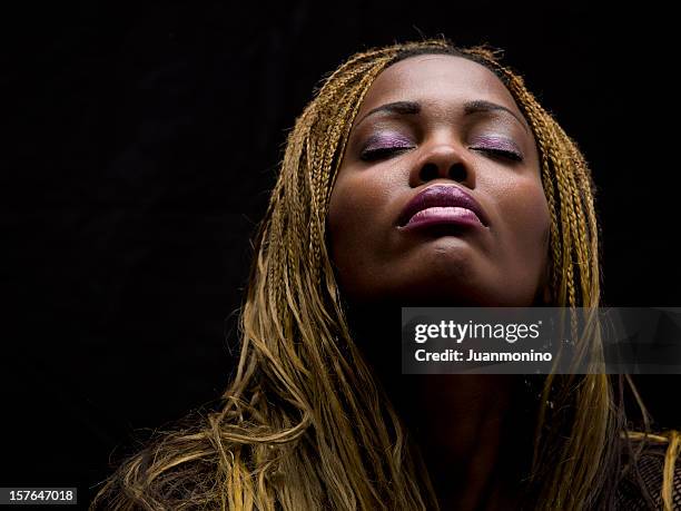 jamaican woman - head back stock pictures, royalty-free photos & images