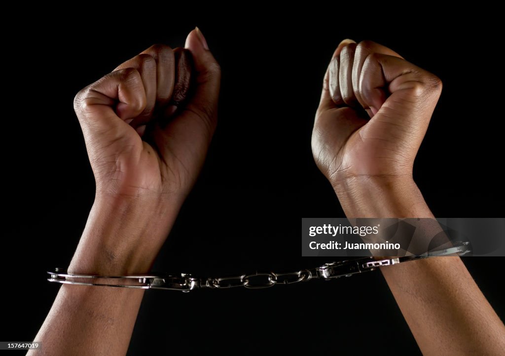 Handcuffed hands