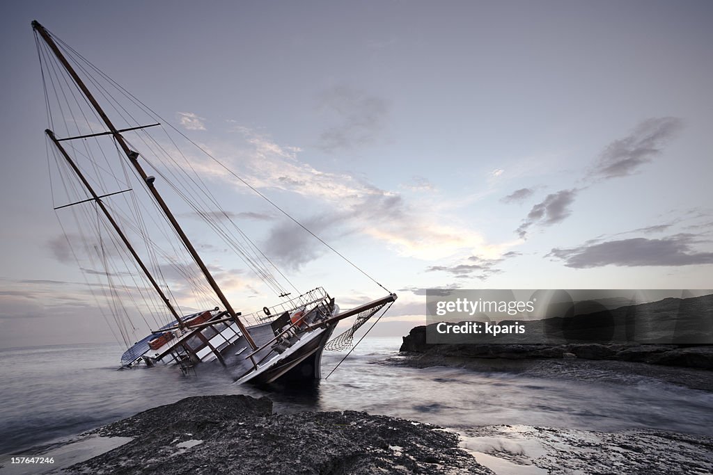 Shipwreck off the coast of Malta