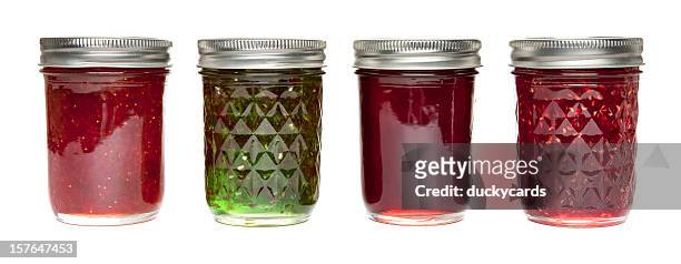 jams and jellies - chili pepper on white stock pictures, royalty-free photos & images