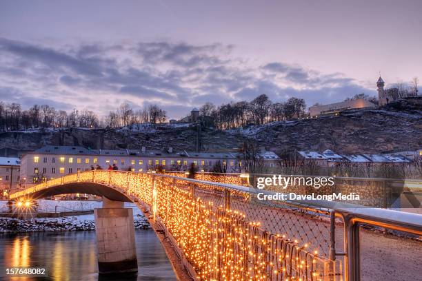 natale in europa - salzburg winter foto e immagini stock