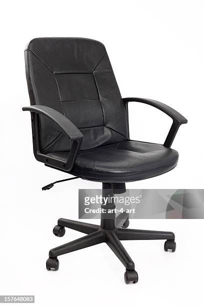 empty black office chair - office chair stock pictures, royalty-free photos & images