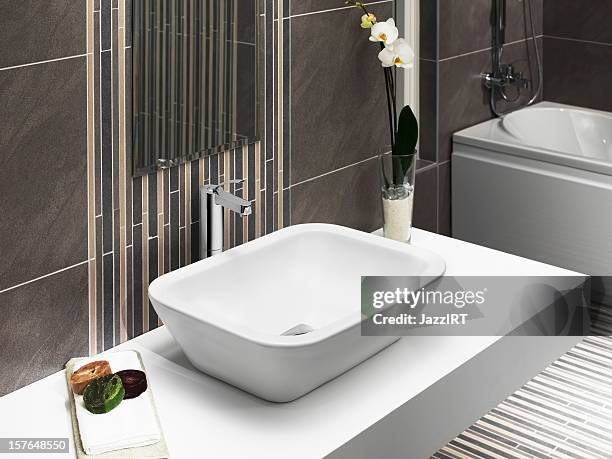 domestic bathrooms - niche stock pictures, royalty-free photos & images