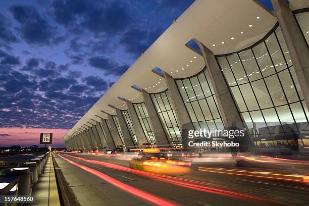dulles sunrise - crowded airport stock pictures, royalty-free photos & images