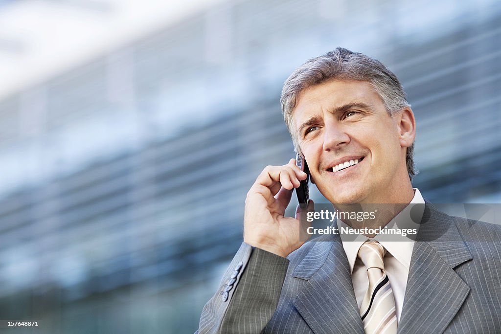 Businessman on a Cellphone