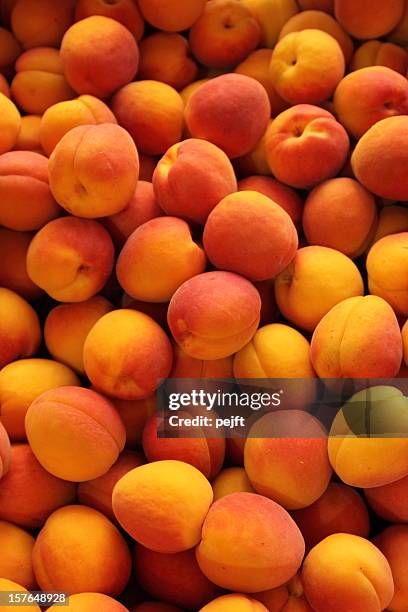 apricots full frame - pejft stock pictures, royalty-free photos & images