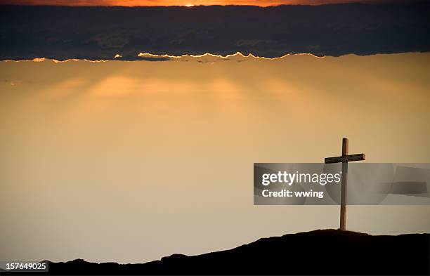 o crucifixo na boa sexta-feira - images of jesus on the cross at calvary imagens e fotografias de stock