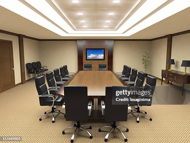 board room interior - congress meeting stock pictures, royalty-free photos & images