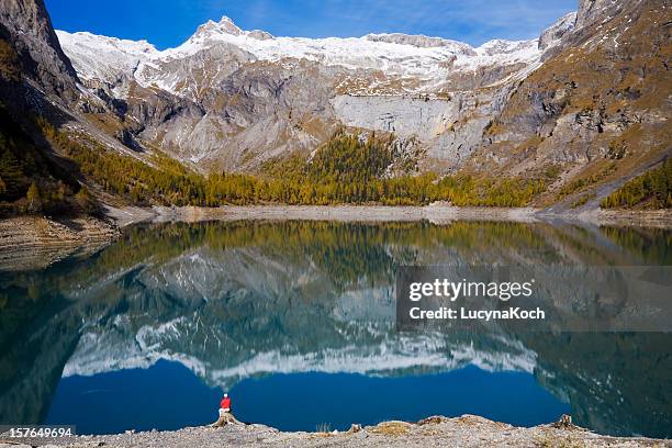 lake tseuzier - crans montana stock pictures, royalty-free photos & images