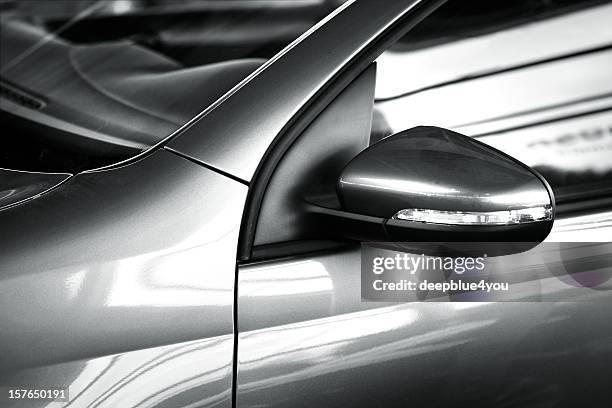 car side mirror (side view of a new car) - high contrast stock pictures, royalty-free photos & images