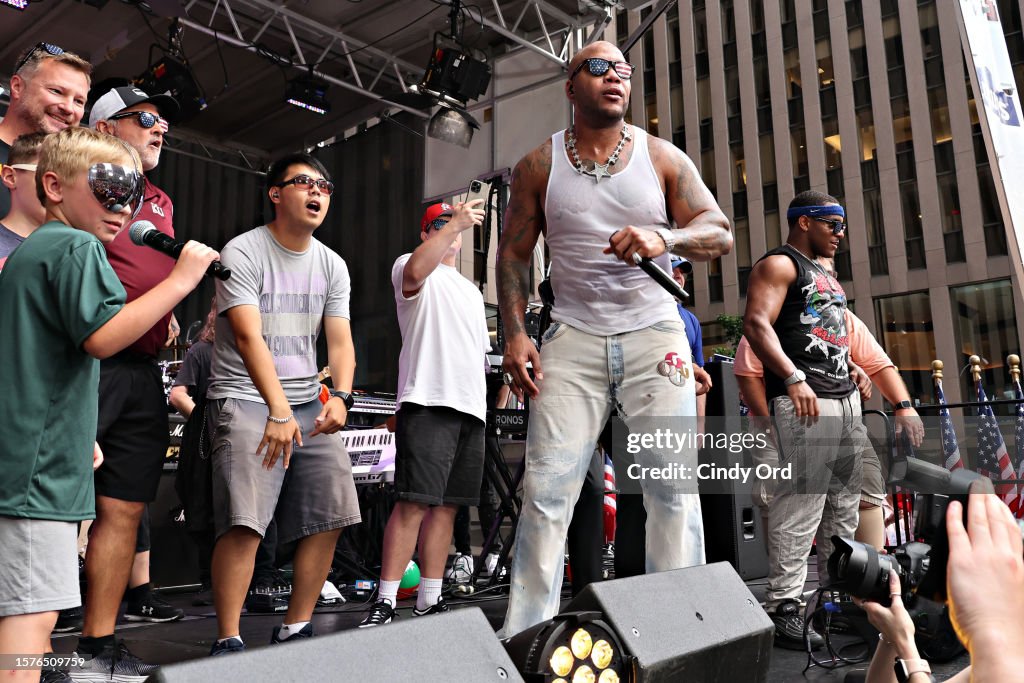 Flow Rider Consert Flo Rida performs at Fox & Friends Summer Concert Series at Fox News ...