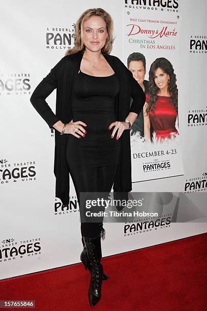 Elaine Hendrix attends 'Donny & Marie Christmas In Los Angeles' opening night at the Pantages Theatre on December 4, 2012 in Hollywood, California.