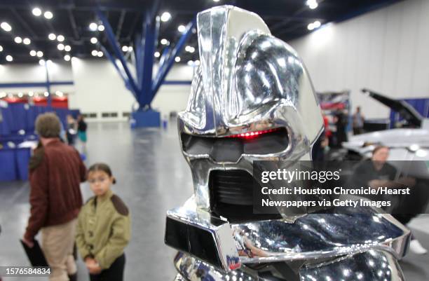 Tim Riley, AKA Cylon from Battlestar Galactica, waits in line for autographs during the Comic Palooza, the Houston International Comic Con, held at...