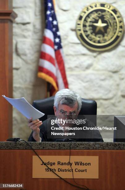 Judge Randy Williams Judge Randy Wilson speaks to jurors upon the conclusion of closing ...