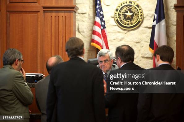 Judge Randy Smith Judge Randy Wilson speak to the attorneys upon the conclusion of the ...