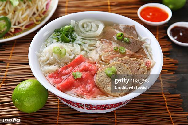 vietnamese noodle, pho - pho stock pictures, royalty-free photos & images