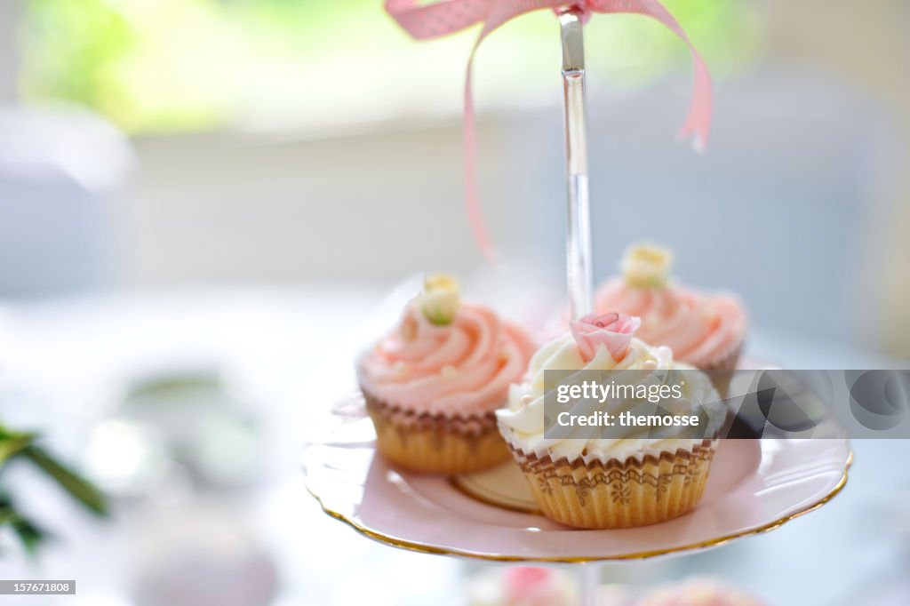 Cupcakes on a cake stand
