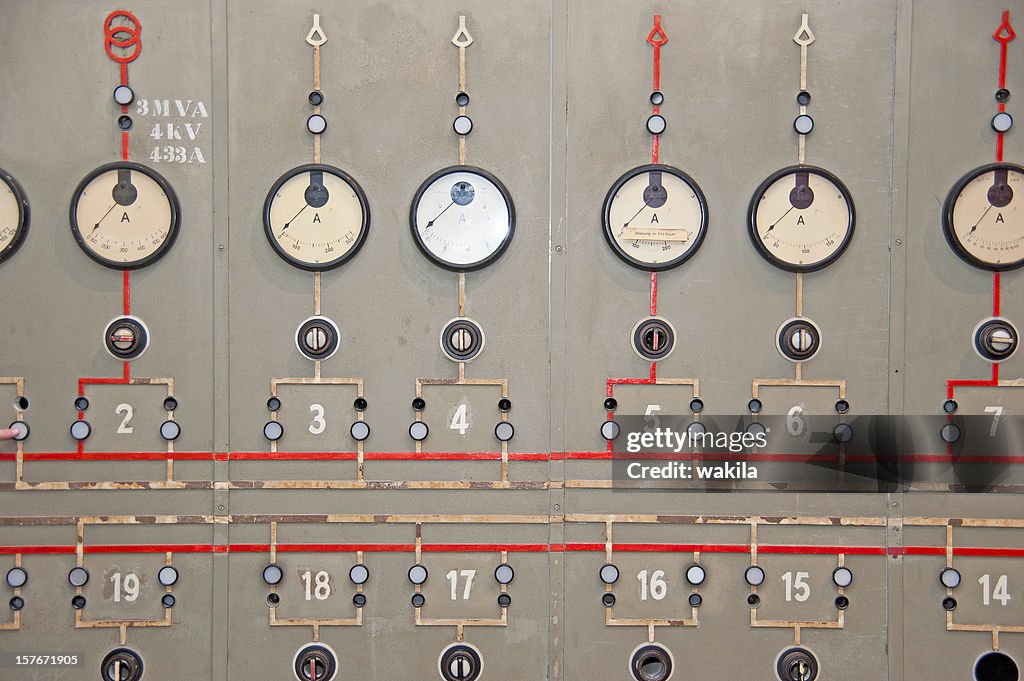 Power plant console panel - Altes Kraftwerk