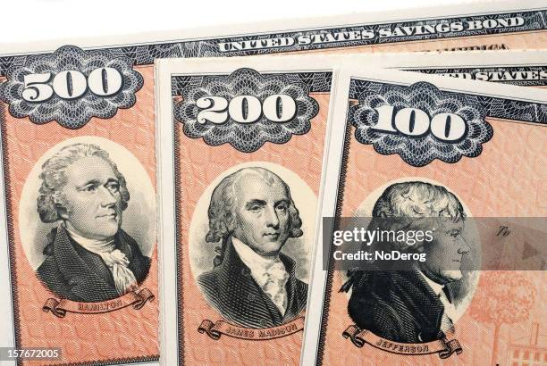 united states savings bonds series ee - government bond stock pictures, royalty-free photos & images